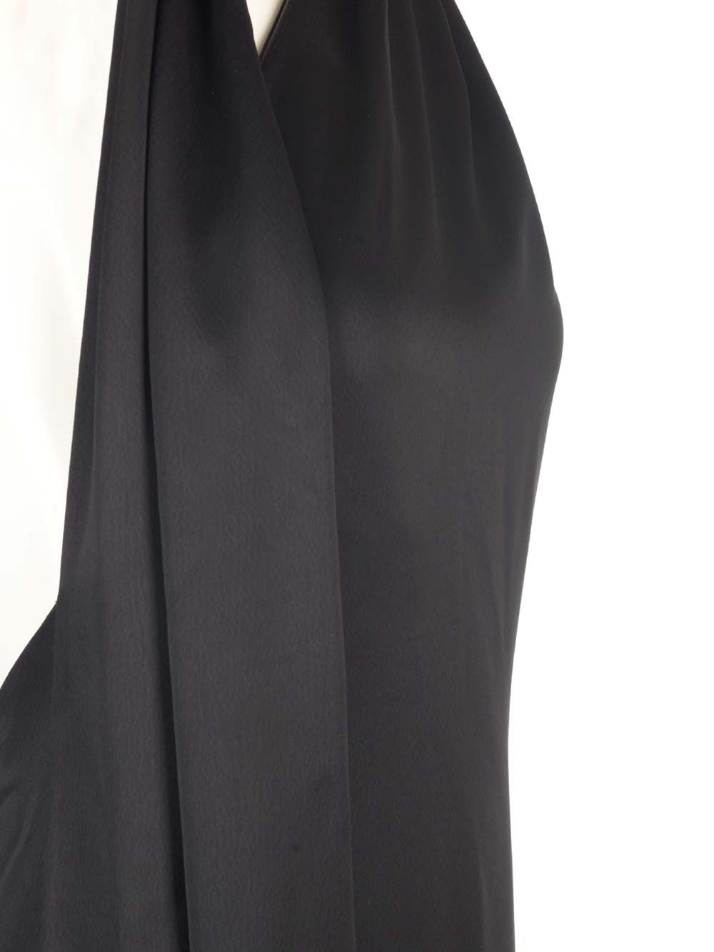 Loewe Scarf Dress In Technical Satin Dresses - Black | 93bd067dee5c7c22821ee5cb7a93786d820ffb74