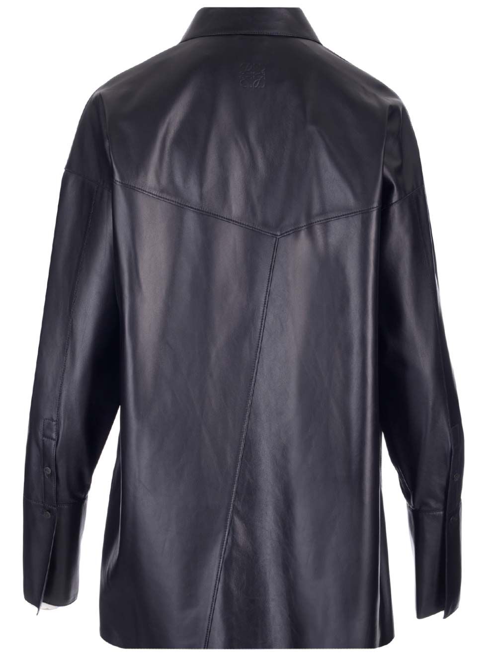 Loewe Nappa Oversize Shirt Shirts - Black | 98c98b244453a19e66fe027982433e0ca07443bc