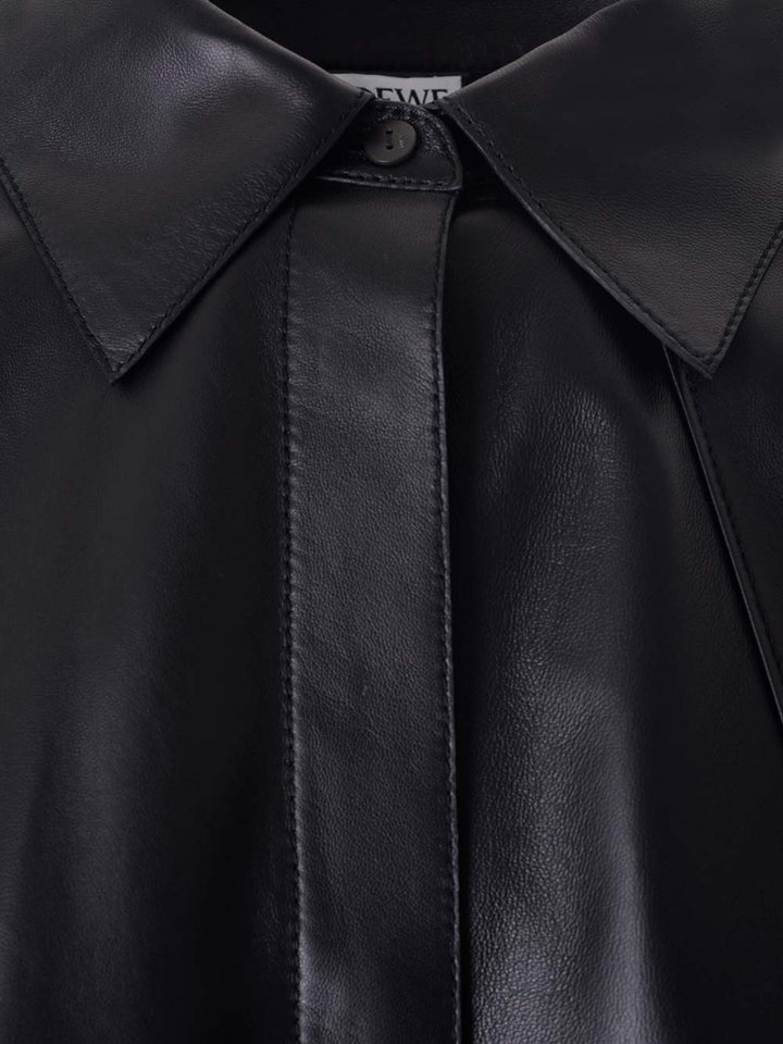 Loewe Nappa Oversize Shirt Shirts - Black | 4b5059095c13c98c03e73b893359b3433e829e56