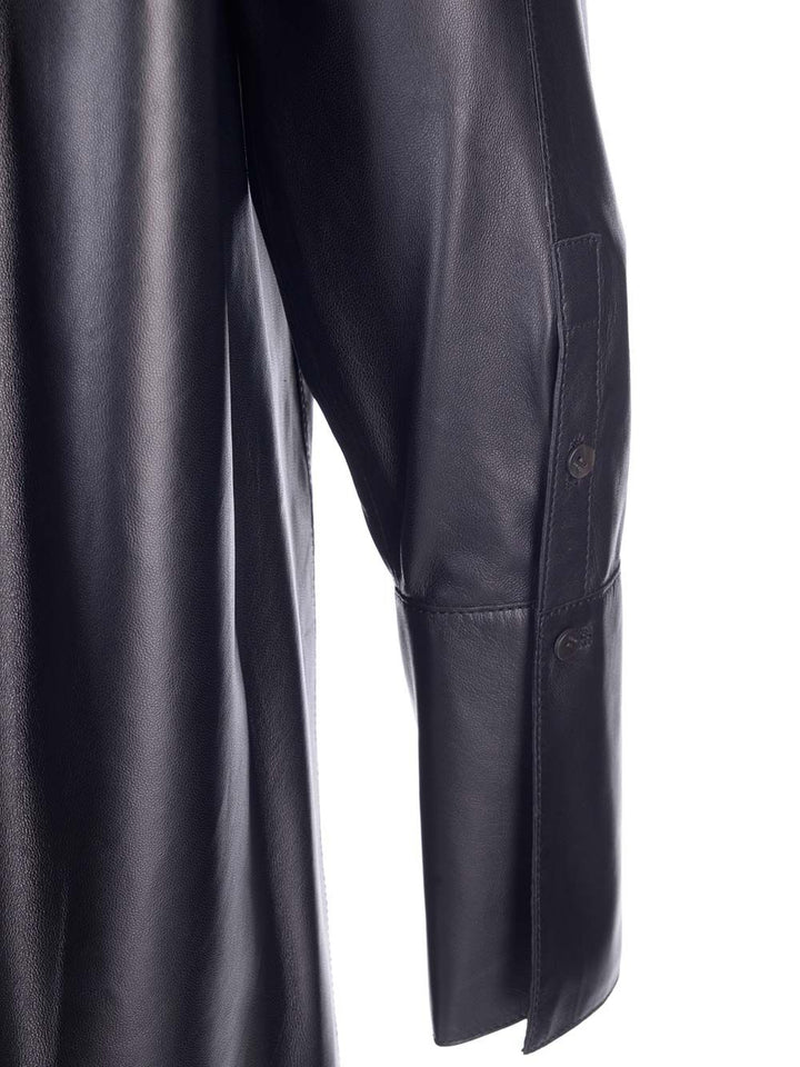 Loewe Nappa Oversize Shirt Shirts - Black | 21cdc0d5135c96fdfeed78bb9e099c10117ce1a6