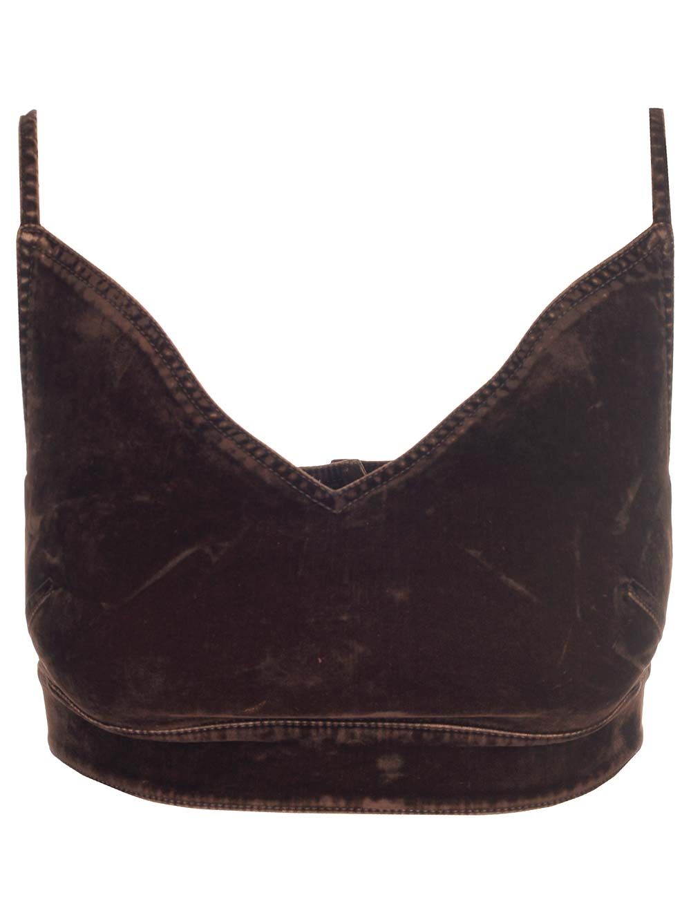 Loewe Velvet Top Tops - Brown | 4e335ced748fe7c9112a12bc3cb7a5d83957dfce
