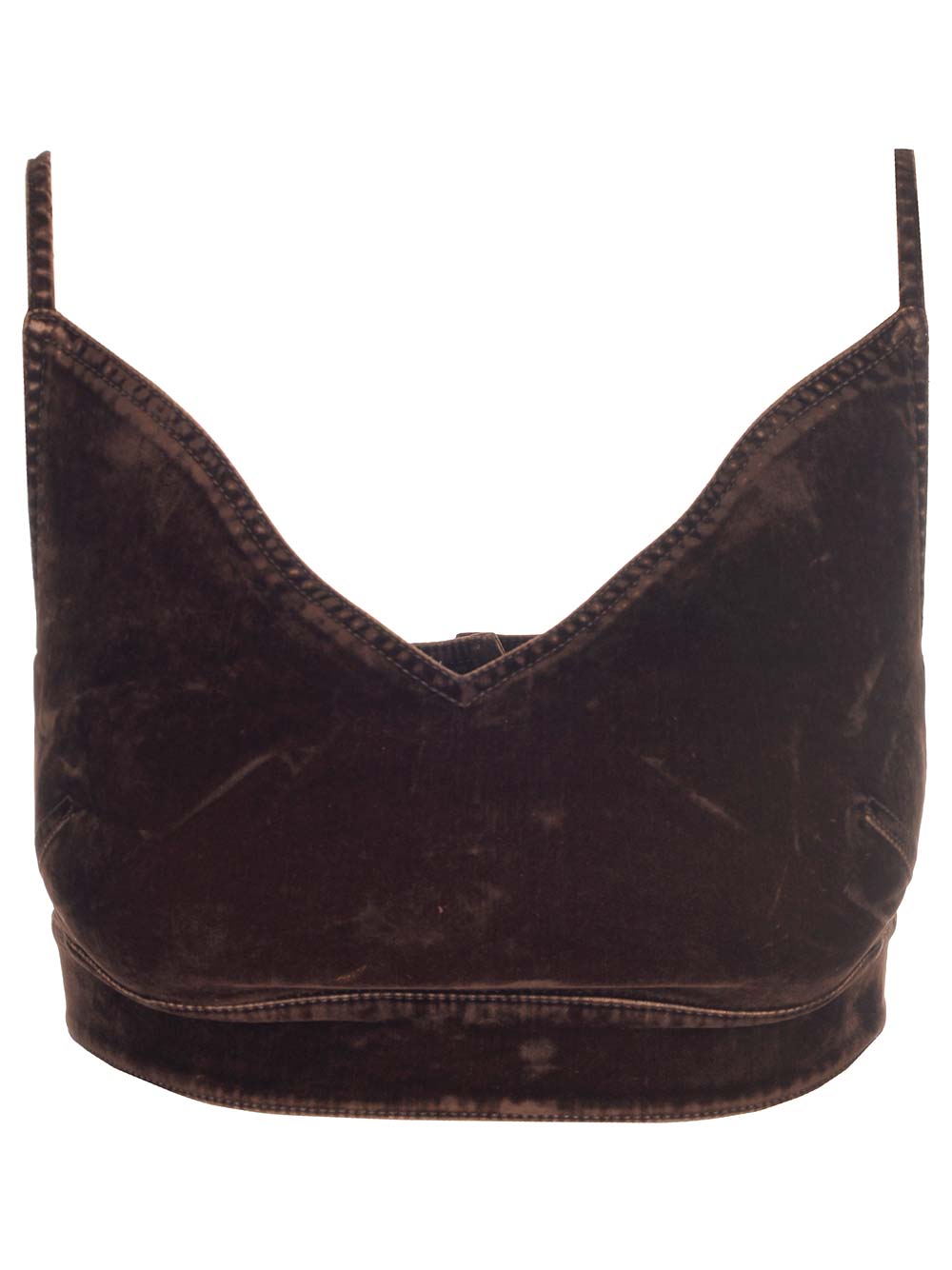 Loewe Velvet Top Tops - Brown | 9a58277c668c2e8611bd5af863e3e861f7d7c5f2