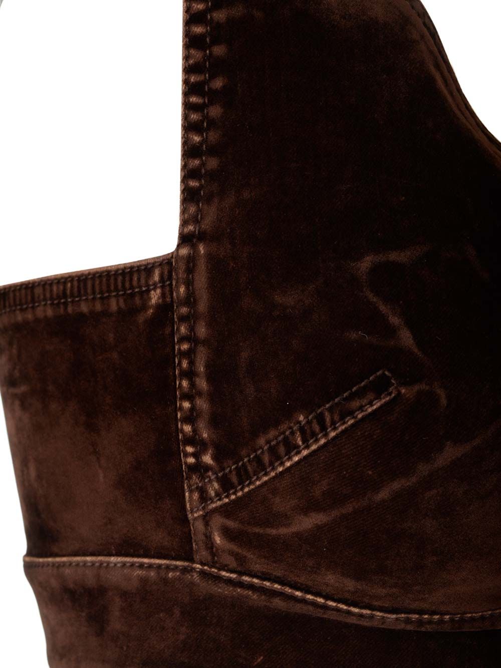 Loewe Velvet Top Tops - Brown | 910d3a81151e010eeeac883ae56701856e8aab85