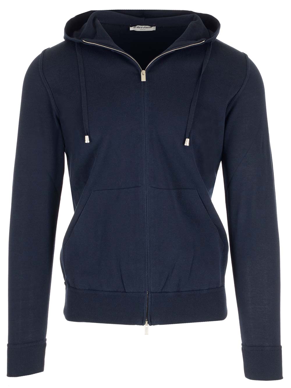 Al Duca D'Aosta Blue Sweatshirt With Zip Knitwear - Blue | 11ab96fce4401b7859faf1bf13db97bf199312c2