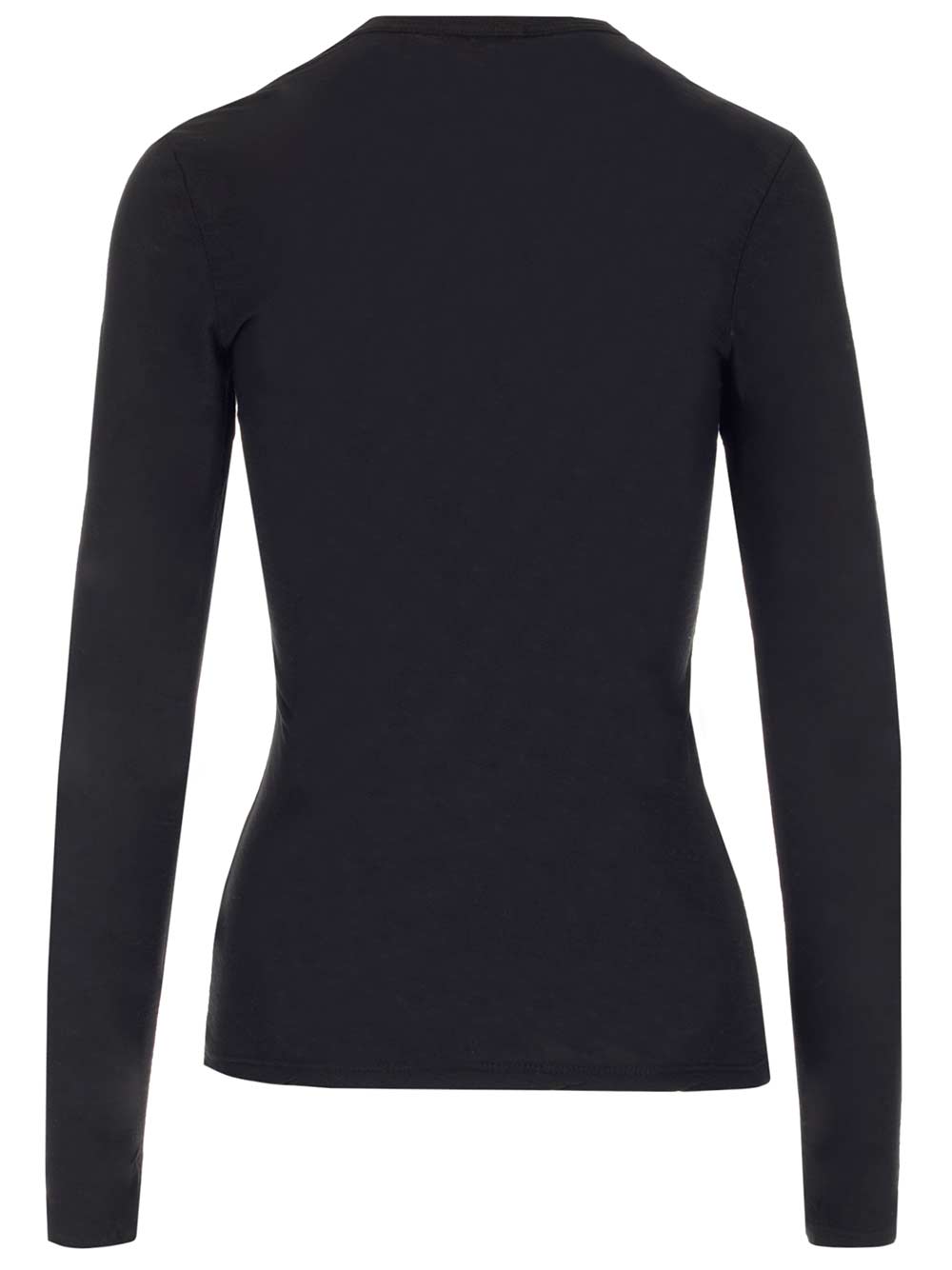 James Perse Round Neck Longsleeved T-Shirt - Black | 6c5e1417f50aed1ee3a45bfb3c1b32826ca6b2c3