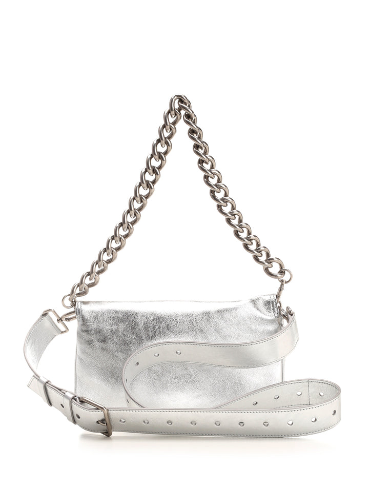 Balenciaga Flap Bb Soft Shoulder Bags - Silver | 49a343b6d71f9f63ec6da85bc26d0869b0571f2e