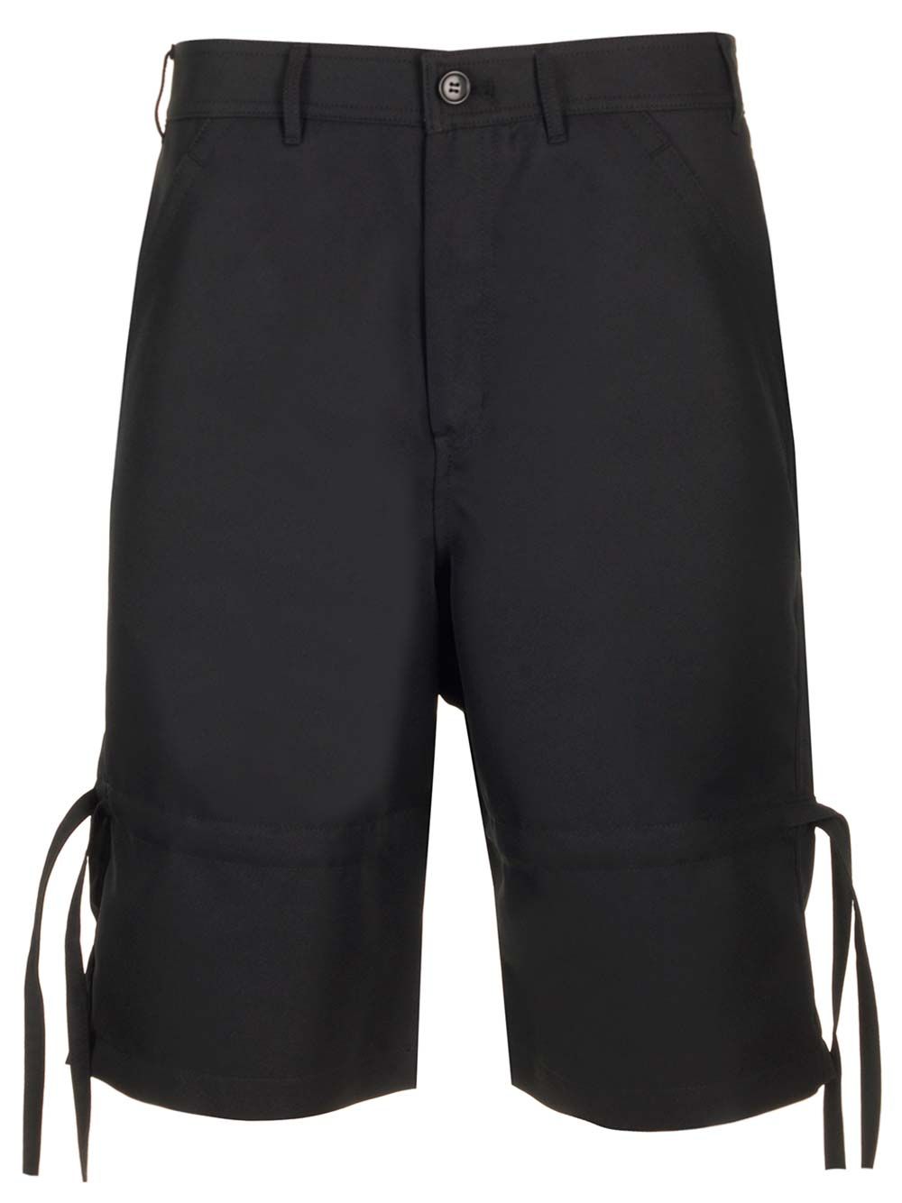 Comme Des GarçOns Shirt Twill Bermuda Shorts Trousers - Black | 9b907dfa7774f7862ebe80ae1b5aeefef565a87b