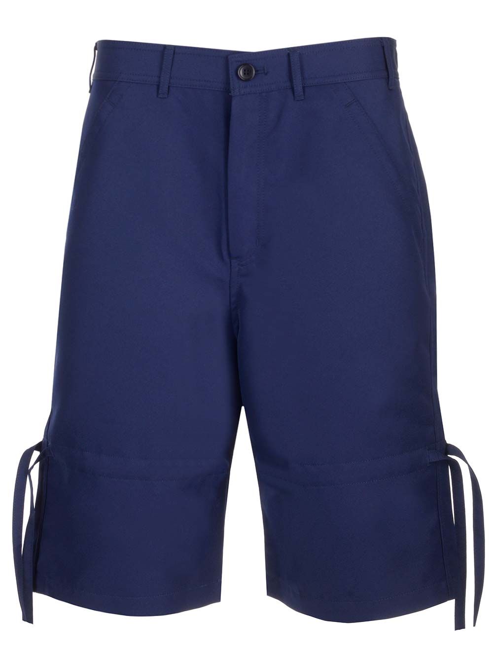 Comme Des GarçOns Shirt Twill Bermuda Shorts Trousers - Blue | f3484d1c0417e6d6f6a7ac471fa7a940f8d66338