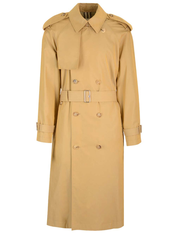 Burberry Long Trench Coat Coats - Beige | c8b36e77587b58c3ead4ea0989a9043e6b111d1b