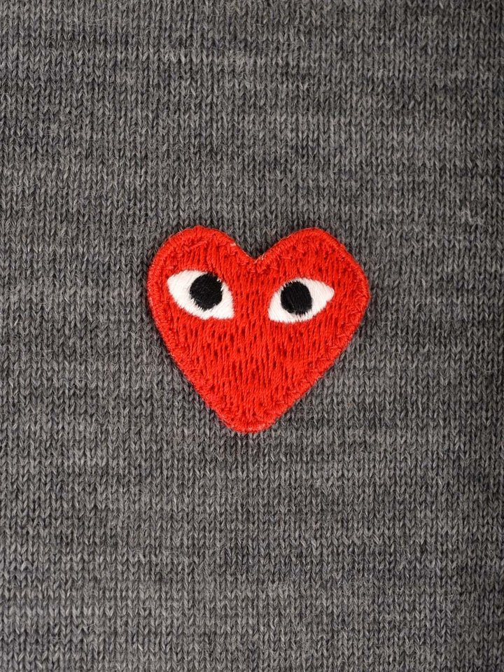 Comme Des Garcons Play Wool Polo shirt - Grey | 7af135001efa4d6ae4b3a68e3794e9968a8114fb