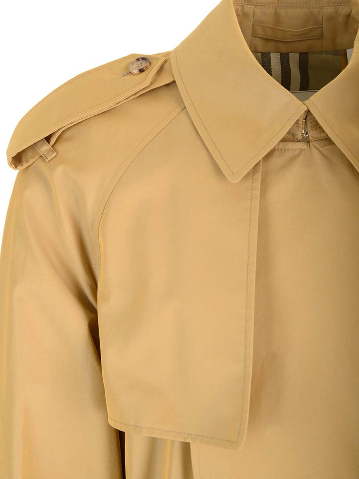 Burberry Long Trench Coat Coats - Beige | 488cc06f568b9512ef5f9a3285632026d7b66ad8