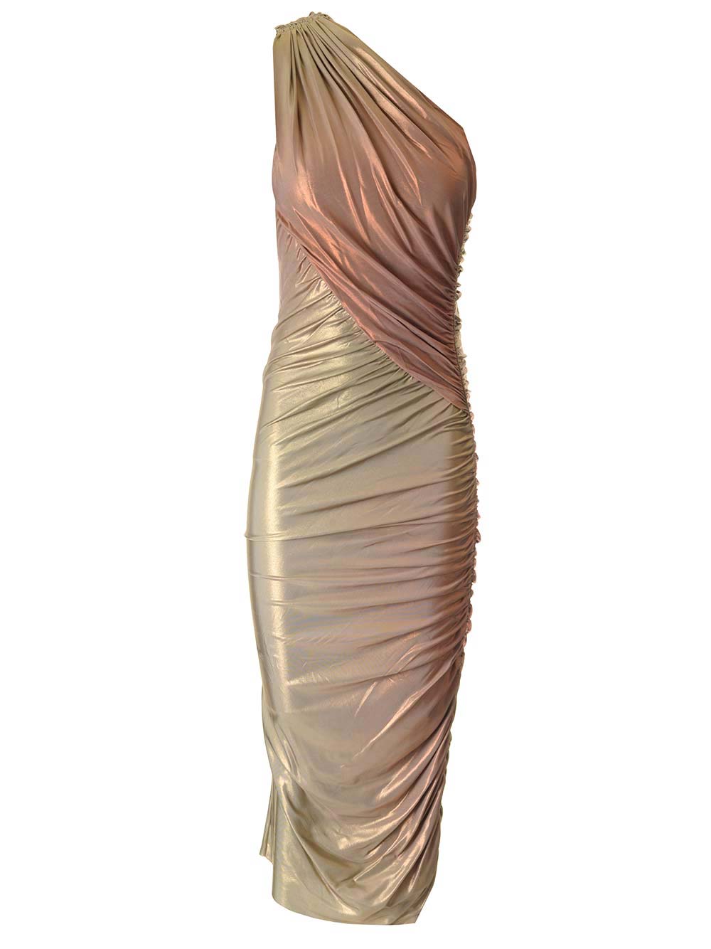 Rick Owens Lilies Viscose Midi Dress Dresses - White | 56040bc624335852e864e5579363179cc9267e7b