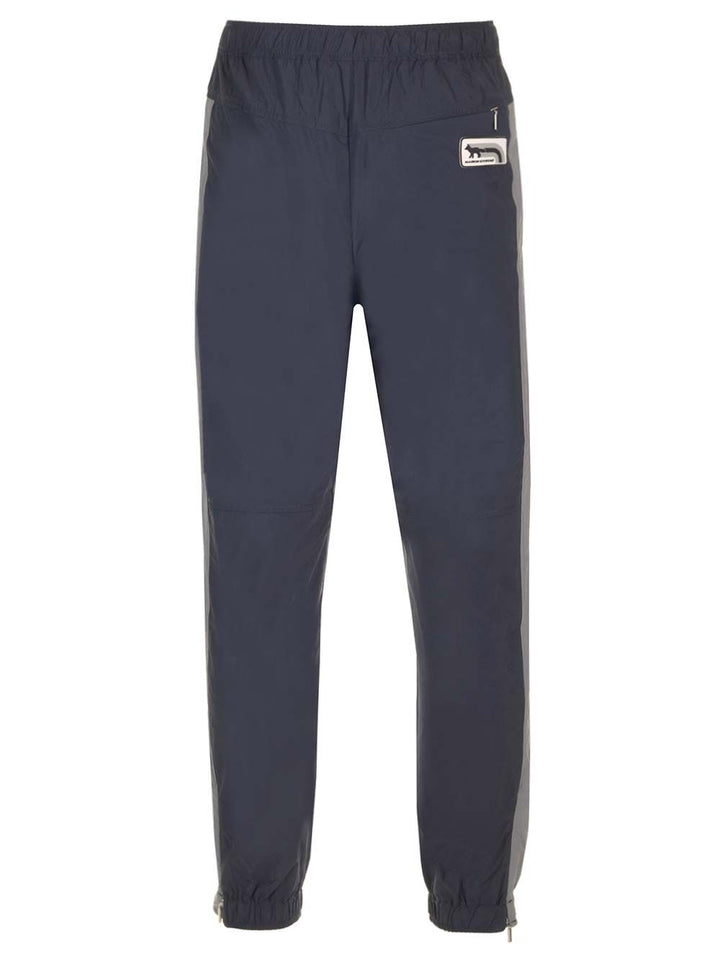 Maison KitsunÉ Nylon Trousers - Blue | 611cae26e6b2a30948f001ac1d5b860e450c20b0