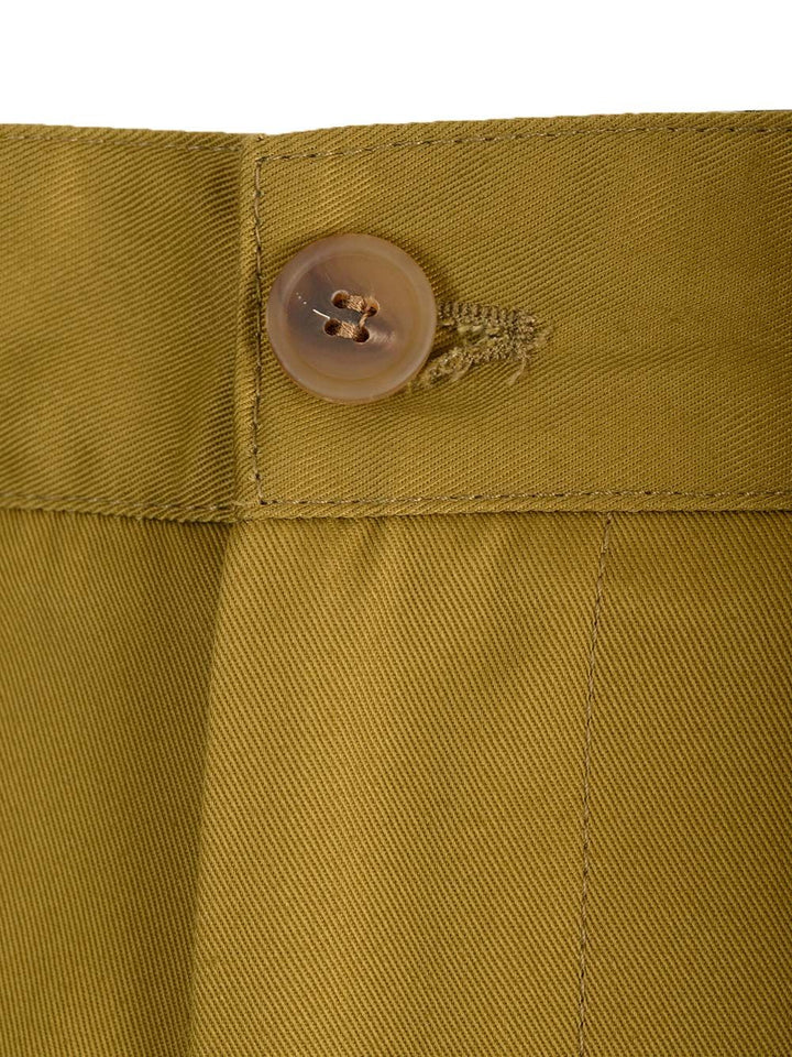 Maison KitsunÉ Cotton Chino Trousers - Green | e51027464c10c449b83c1aea5068ac489301721c