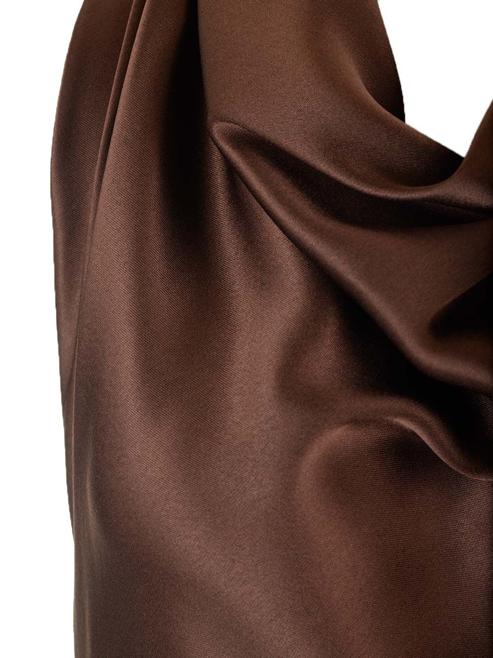 Loewe Long Scarf Dress In Silk Satin Dresses - Brown | 76f9017cb1873b8e1d6d5386df5023ea173acd55
