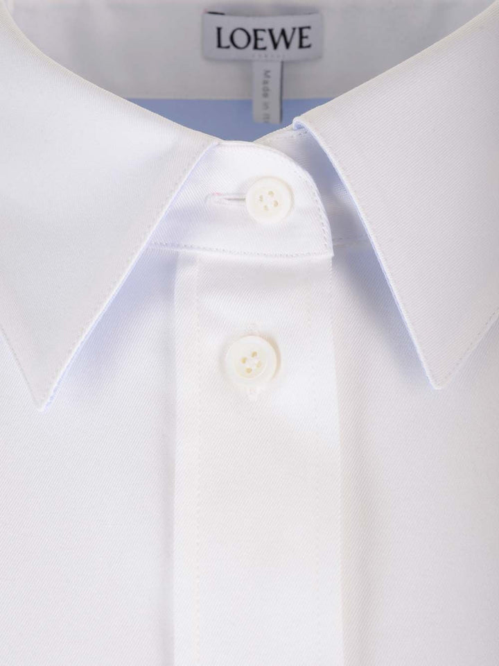 Loewe White Cotton Twill Shirt Shirts - White | 8fcd6a31edc0aaacebb08997428fc237f53a658c