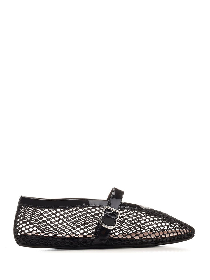 AlaÏA Mesh Strap Ballerina Scarpe basse - Rose | a0e3b7eafe6aca8db977ef2b619f1ac9e8ebfa06