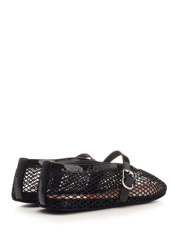 AlaÏA Mesh Strap Ballerina Scarpe basse - Rose | 096252897155854c91ed8d0d5ddd025cbfe24e62