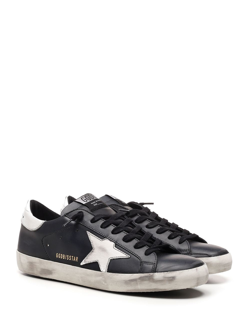 Golden Goose Deluxe Brand Super Star Sneakers - Black | 53a3b746346237f298b7ca94749f74f466c9eebc