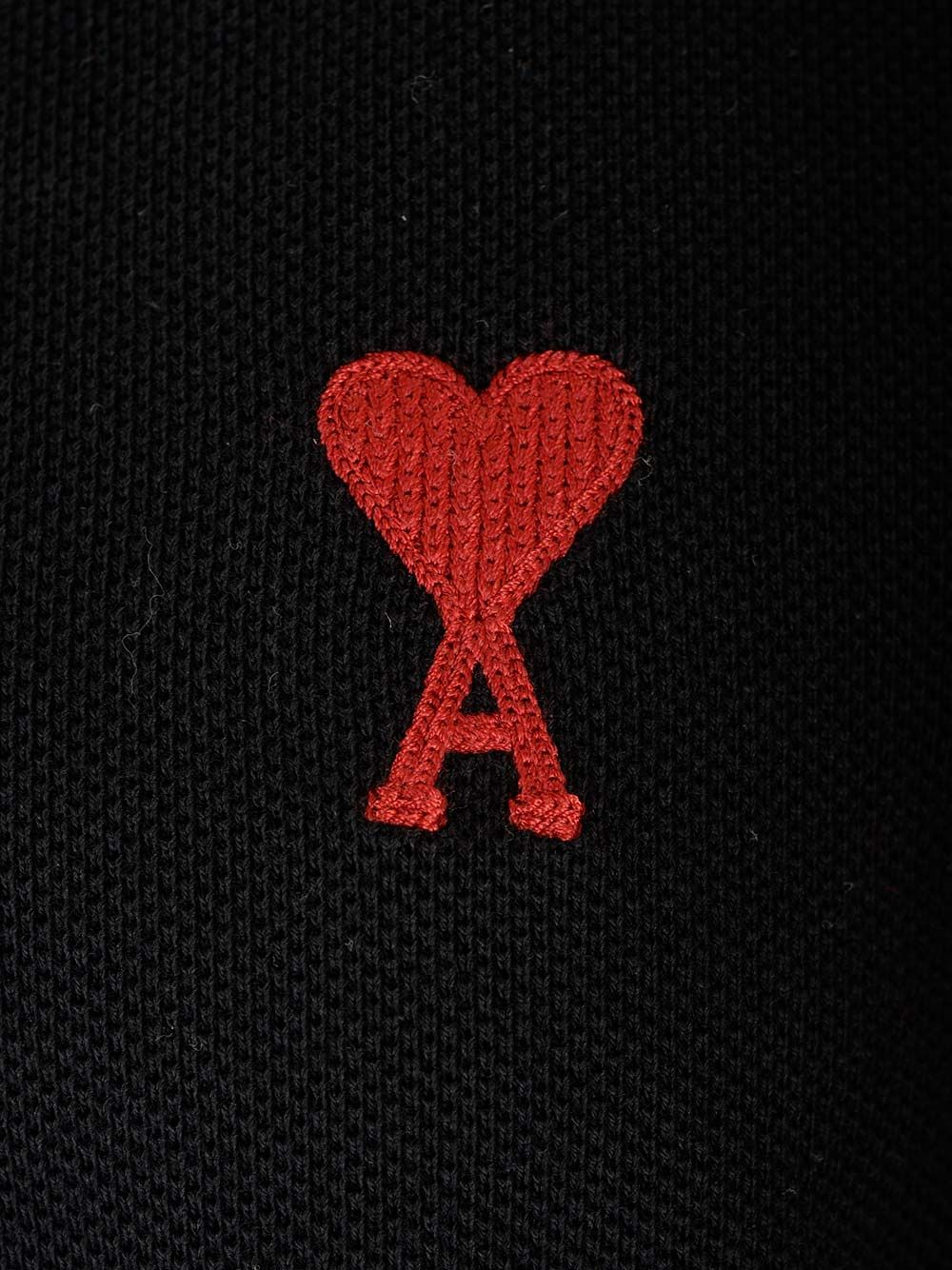 Ami Ami De Coeur Polo shirt - Black | 812efd81a65332c52423c827b9336dd3a391e9f2