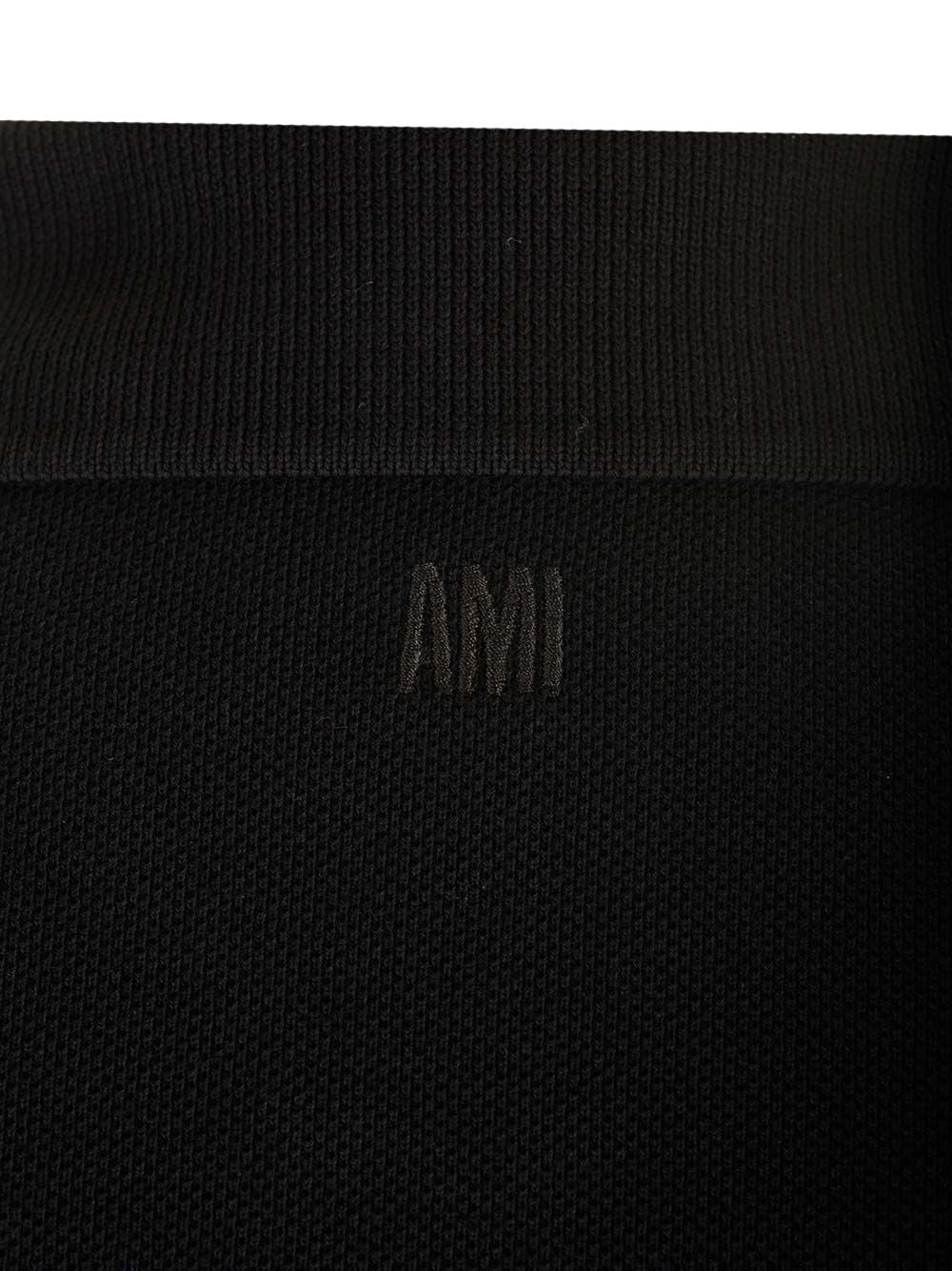 Ami Ami De Coeur Polo shirt - Black | d31d52cf07de84ff1040db44a733ec291431e37b