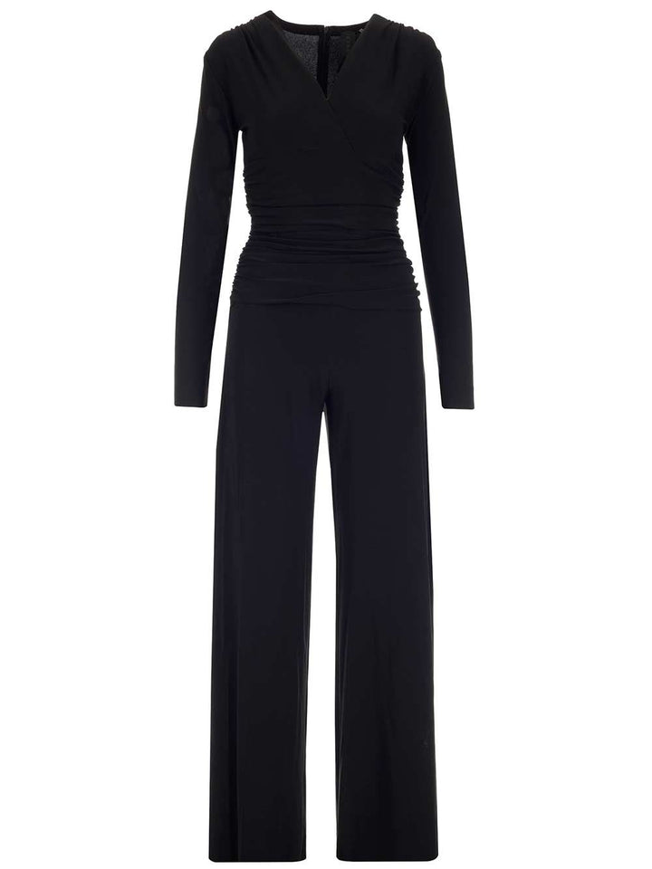 Norma Kamali Jersey Jumpsuit With Long Sleeves Jewelry - Black | a86efdc361bc551442085c6b0880298888d4588f
