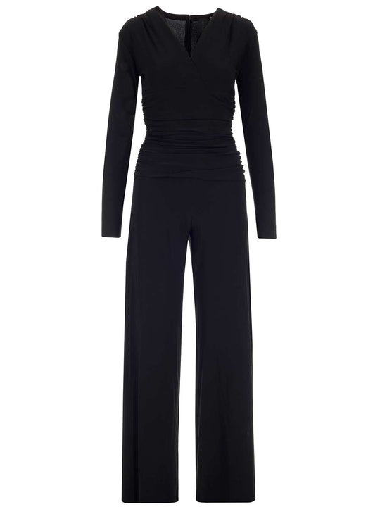Jersey Jumpsuit With Long Sleeves Jewelry Black