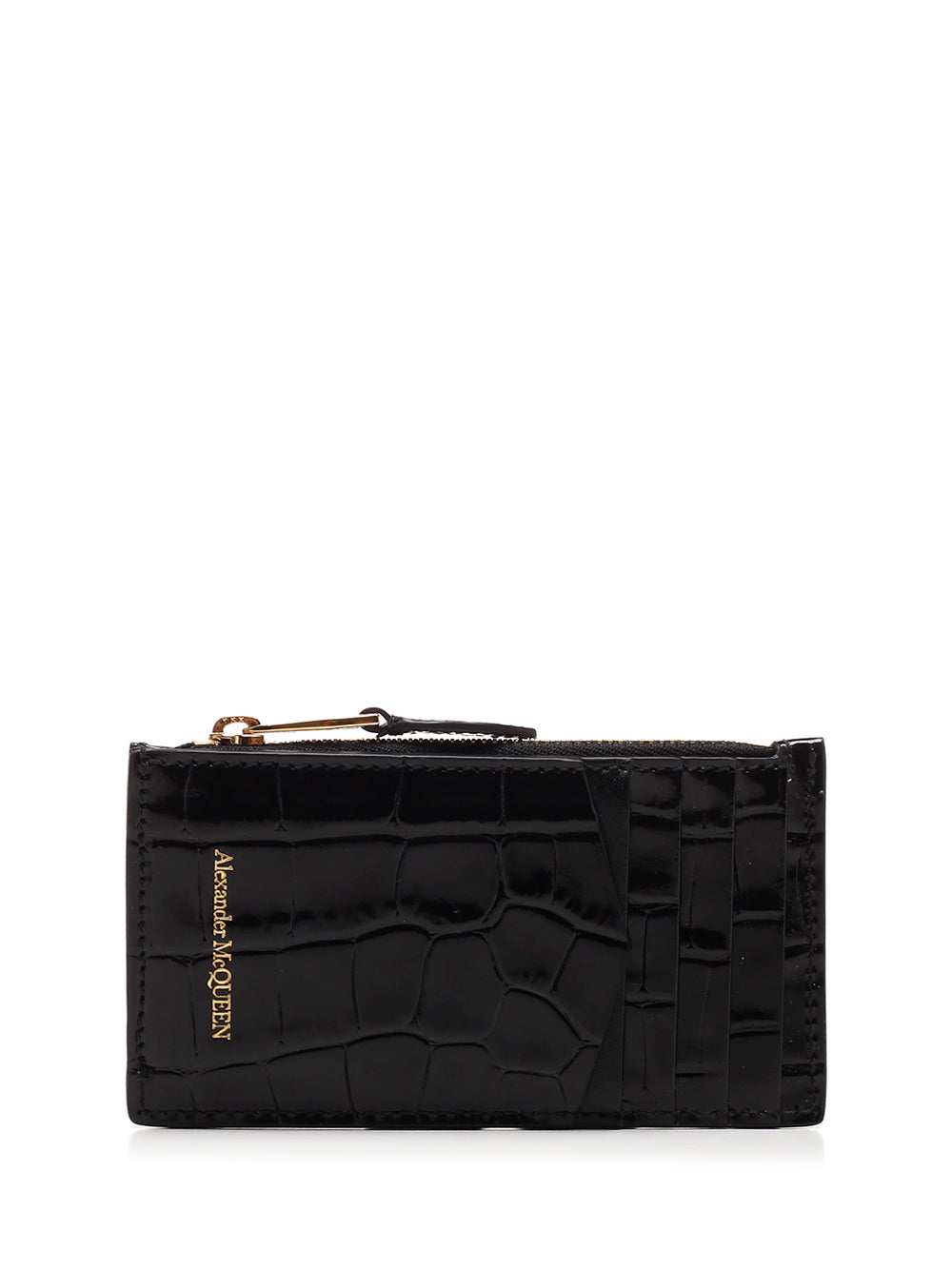 Mcqueen Card Holder With Zip Wallets - Black | 47930f56c40f562cc4dcb1aeebecf8fd083f3a3c