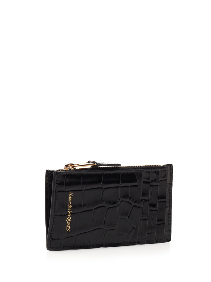 Mcqueen Card Holder With Zip Wallets - Black | 5e28edb9746e64bc0df797e206afc4aa16ed5dc7