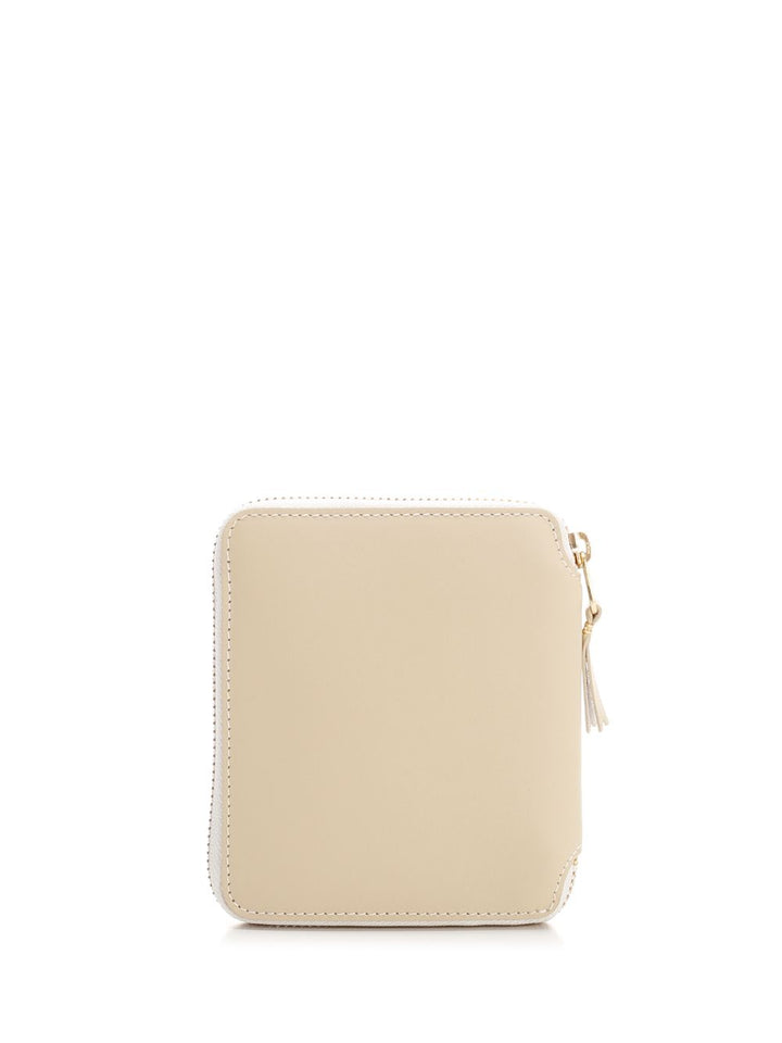 Comme Des Garcons Wallet Leather Vertical Wallet Wallets - White | f8ea3124c29c6ecc33733bdd8b23c73911b183e7