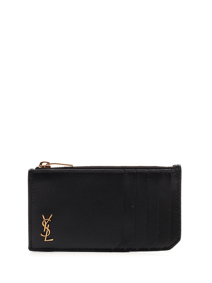 Saint Laurent Fragments Tiny Cassandre Wallets - Black | 5c6996419f2ba958615f30800170baead0ab660e
