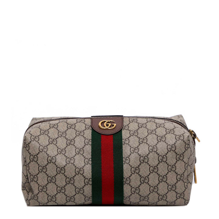 GG Supreme Fabric and leather beauty case