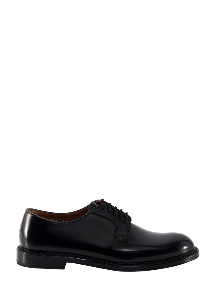 Leather lace-up shoe