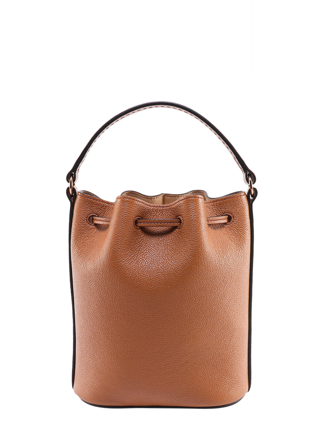 Leather bucket bag