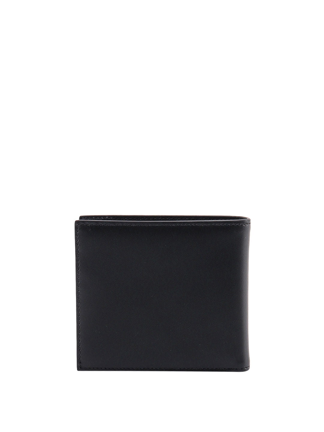 Leather wallet with embossed logo