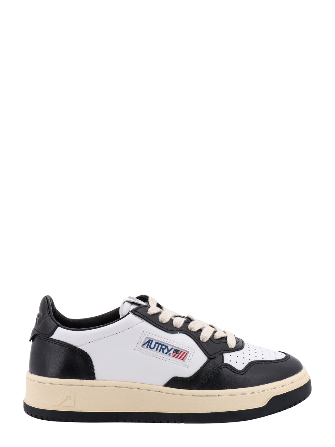 Bicolor leather sneakers