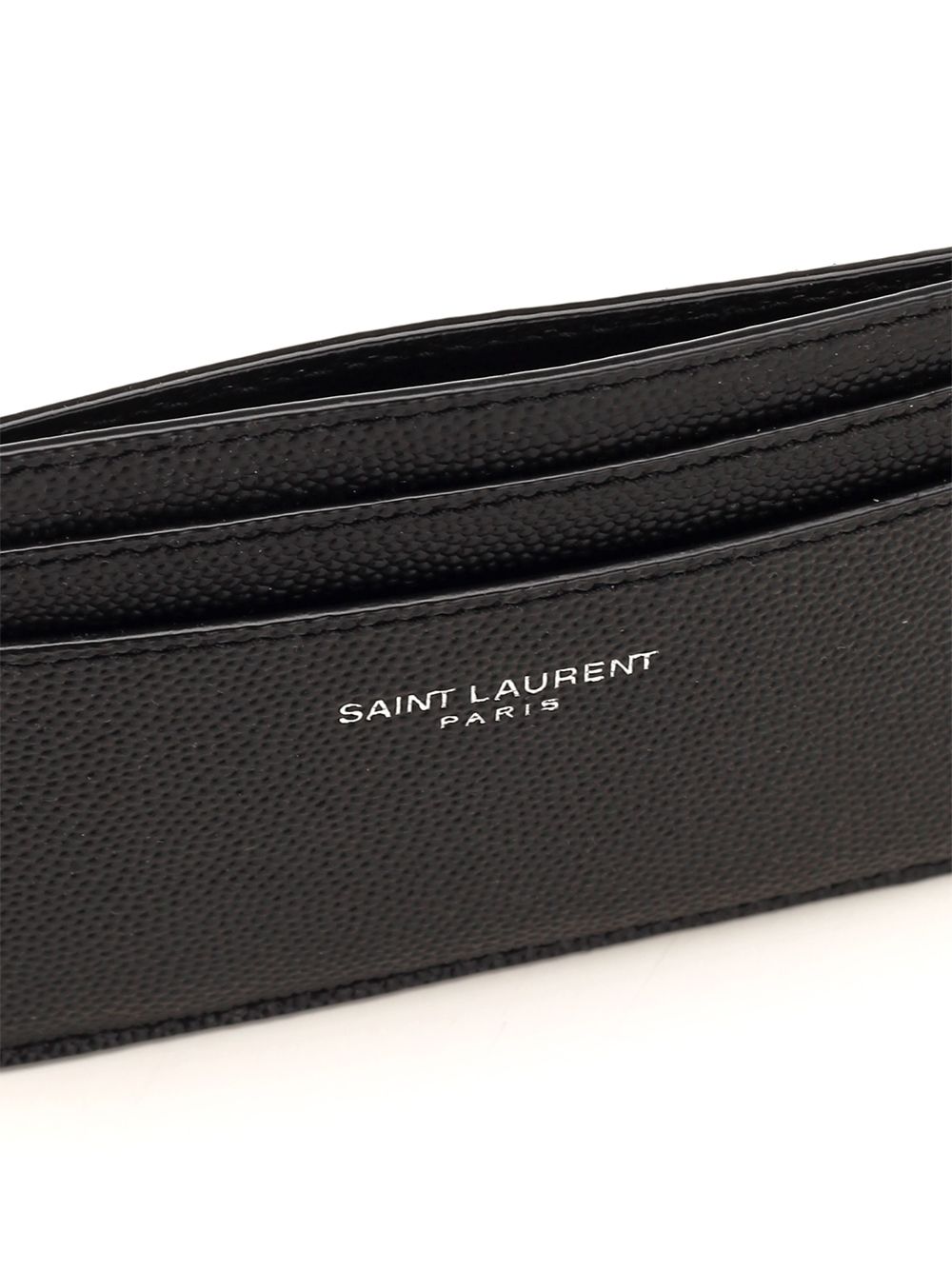 Saint Laurent Black Card Holder With Printed Logo Wallets - Black | c29416fcbf52fc62e58aed3e852c5aa34e20319e