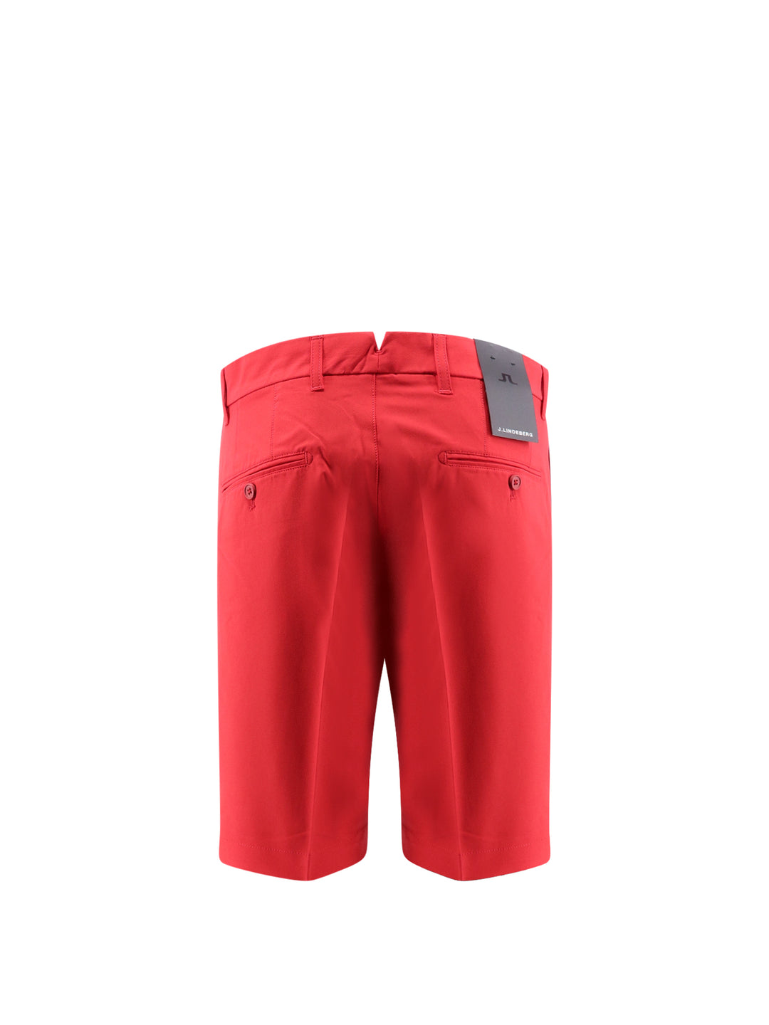 Technical fabric bermuda shorts with logo patch