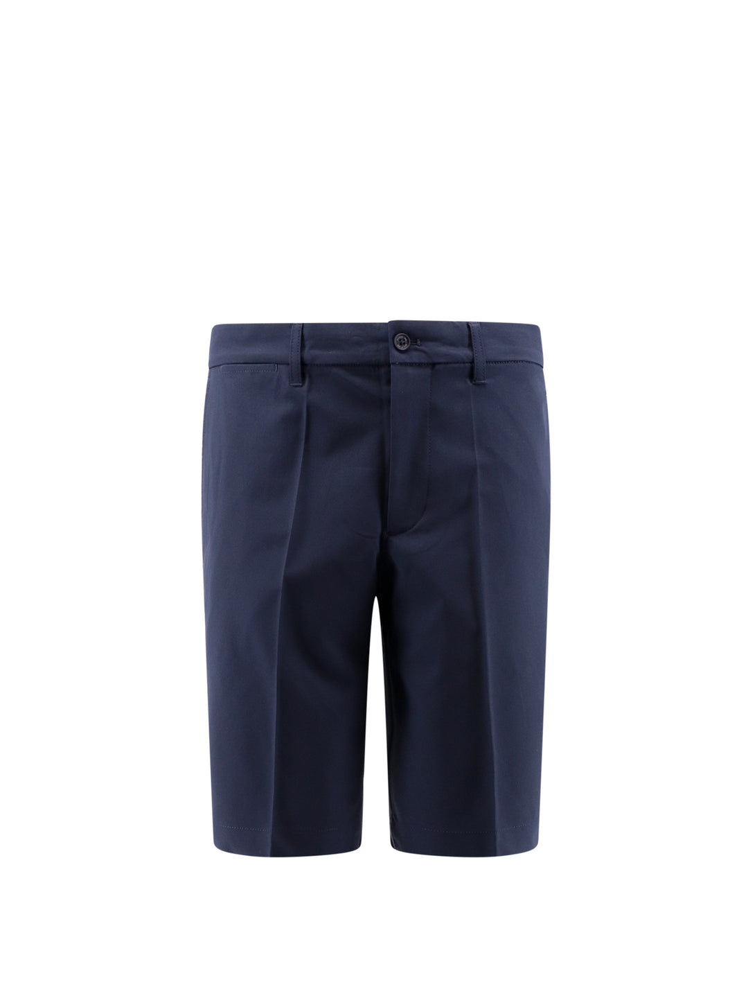 Technical fabric bermuda shorts with logo patch