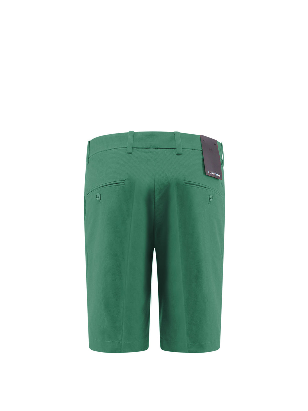 Technical fabric bermuda shorts with logo print