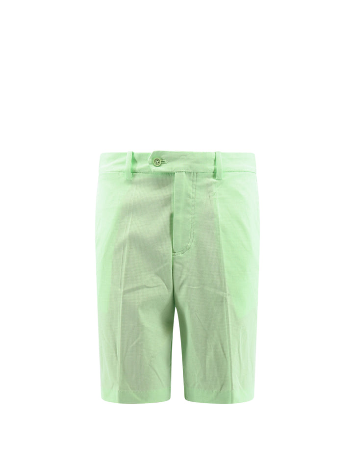 Technical fabric bermuda shorts with logo print