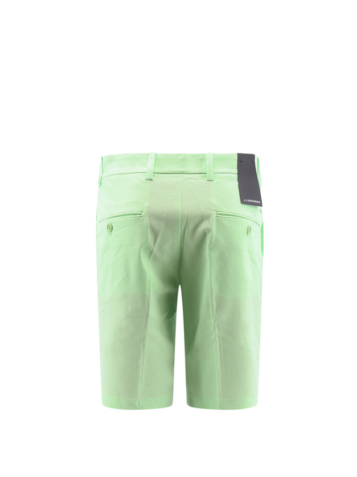 Technical fabric bermuda shorts with logo print