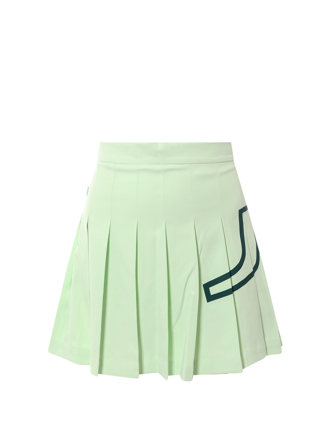 Recycled technical fabric pleated skirt