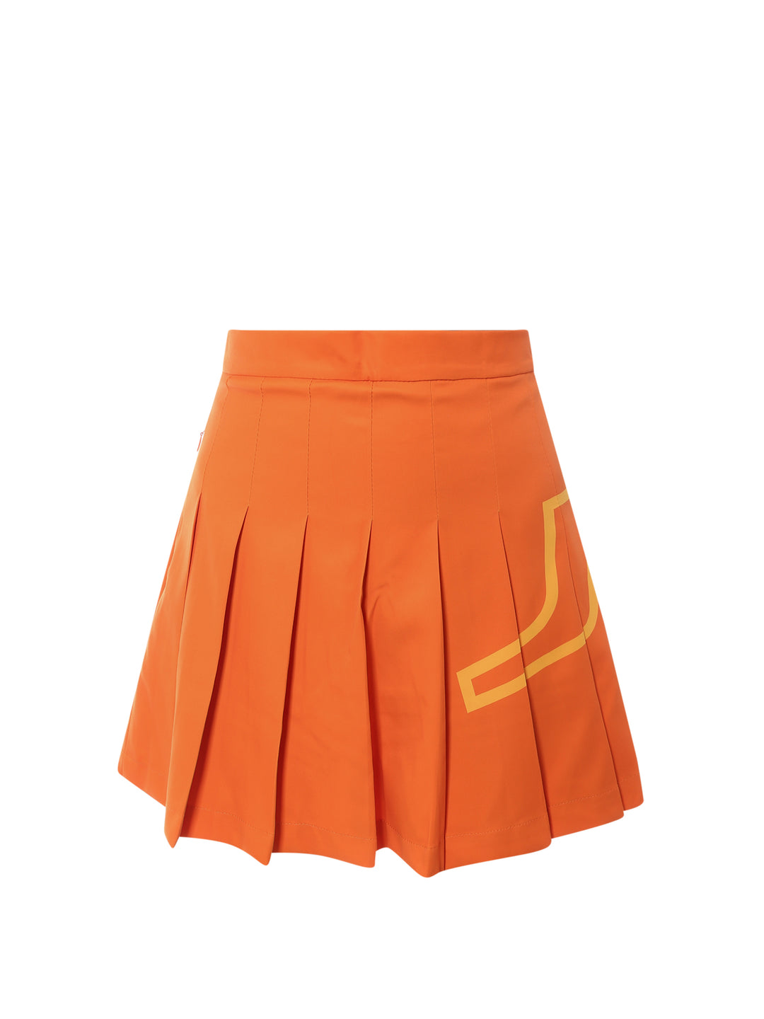 Recycled technical fabric pleated skirt