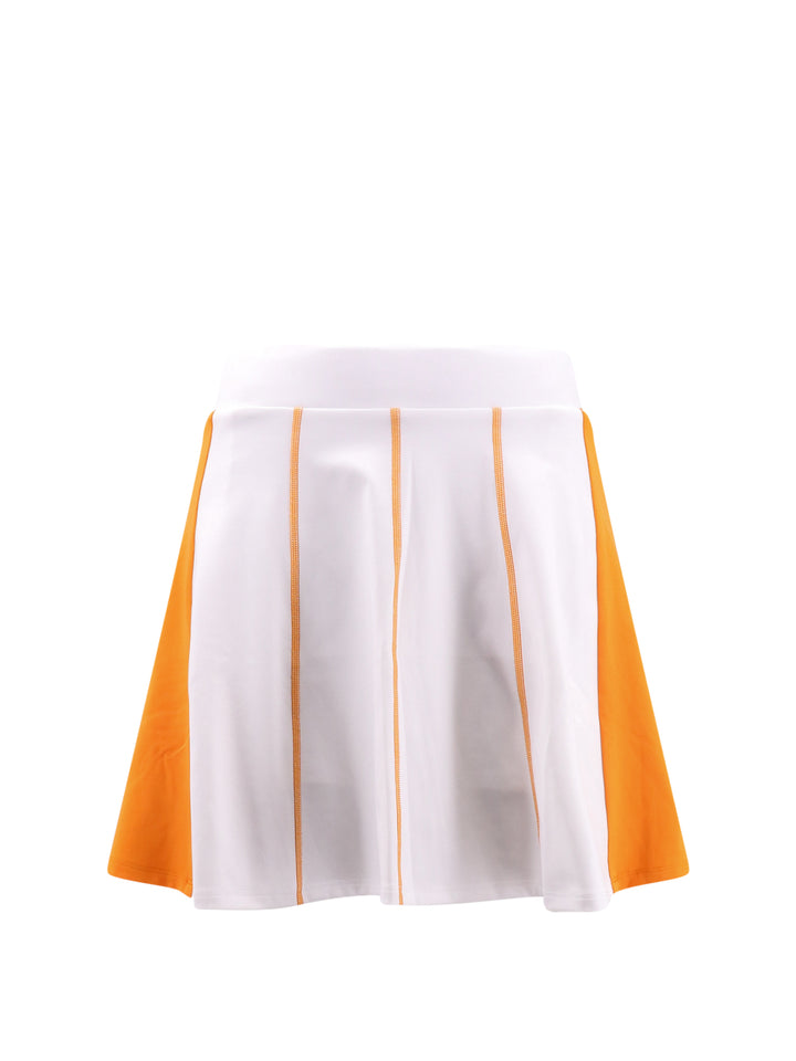 Flared technical fabric skirt