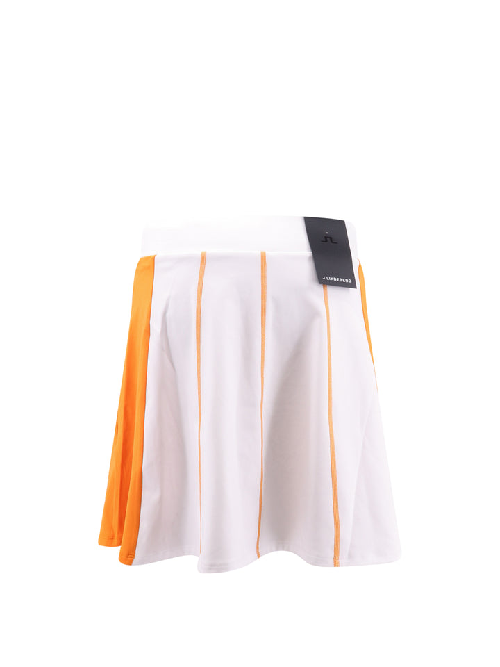 Flared technical fabric skirt