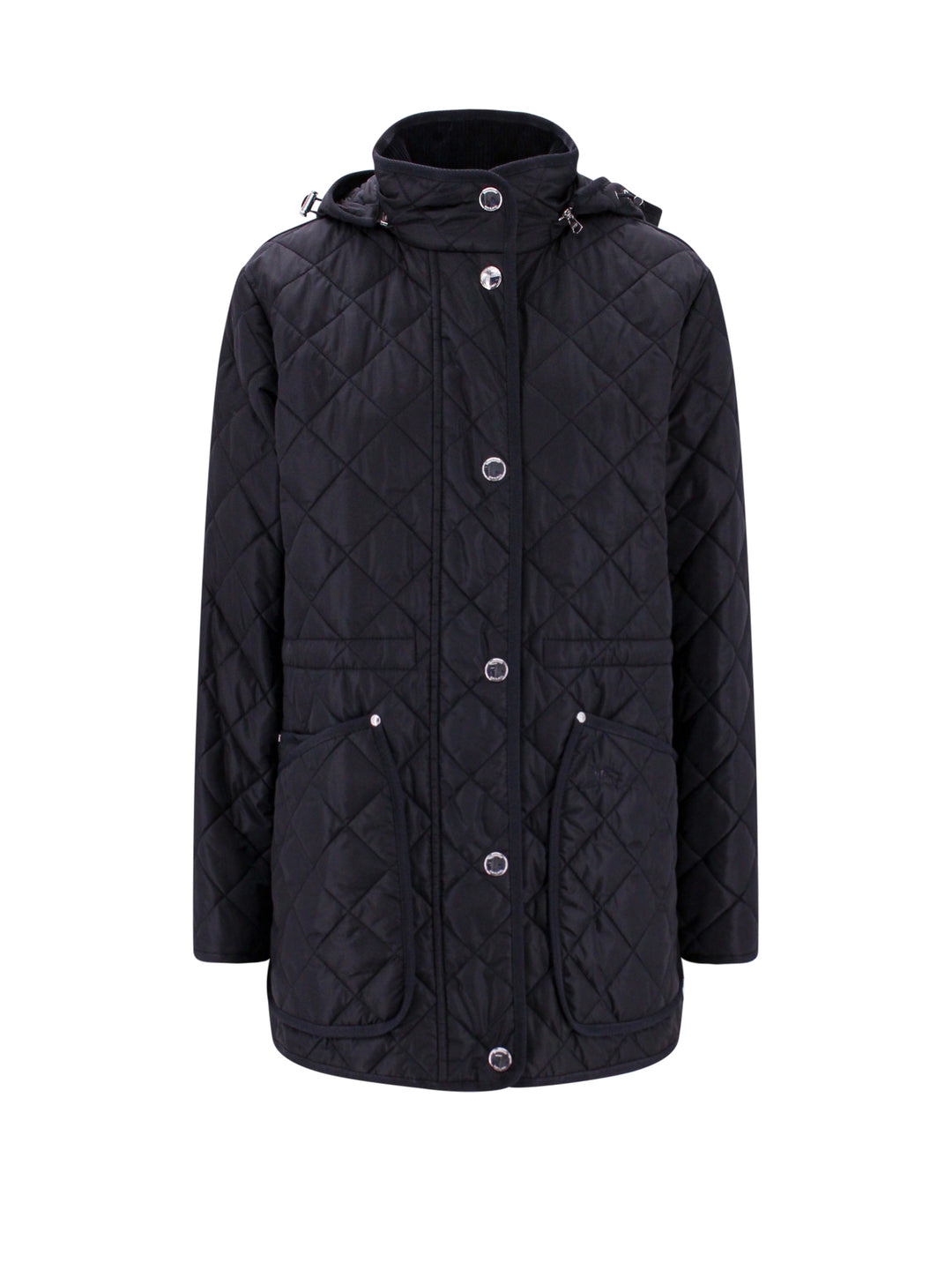 Padded and quilted eco-nylon jacket with iconic Equestrian Knight embroidery