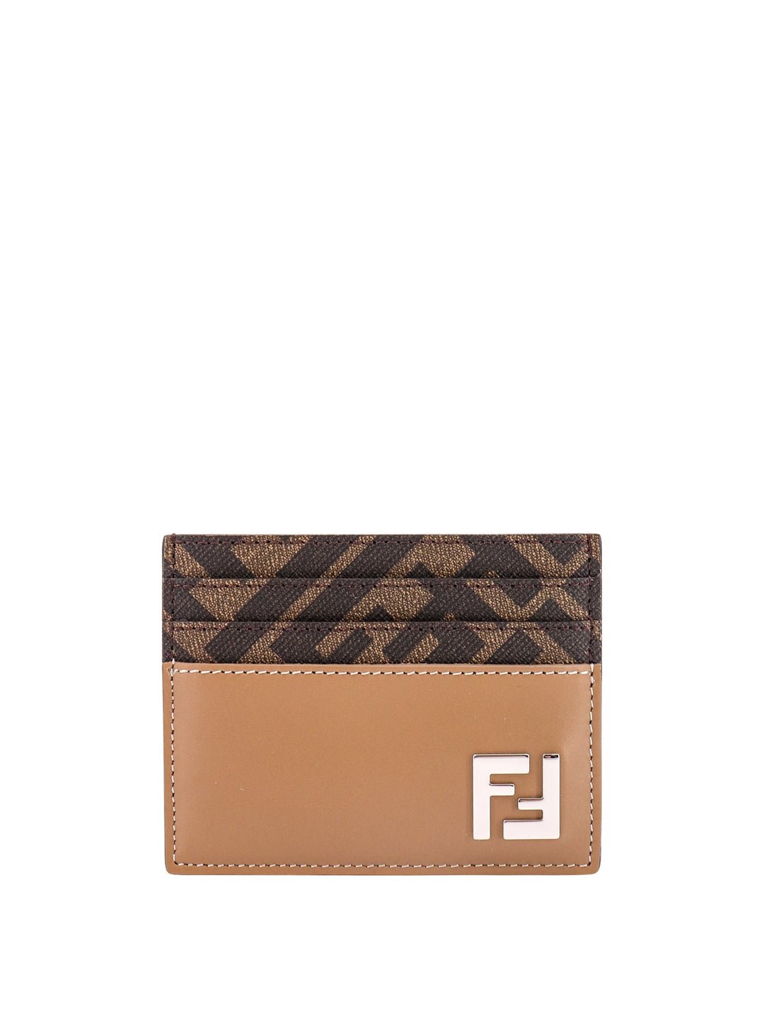 FF Fabric and leather card holder