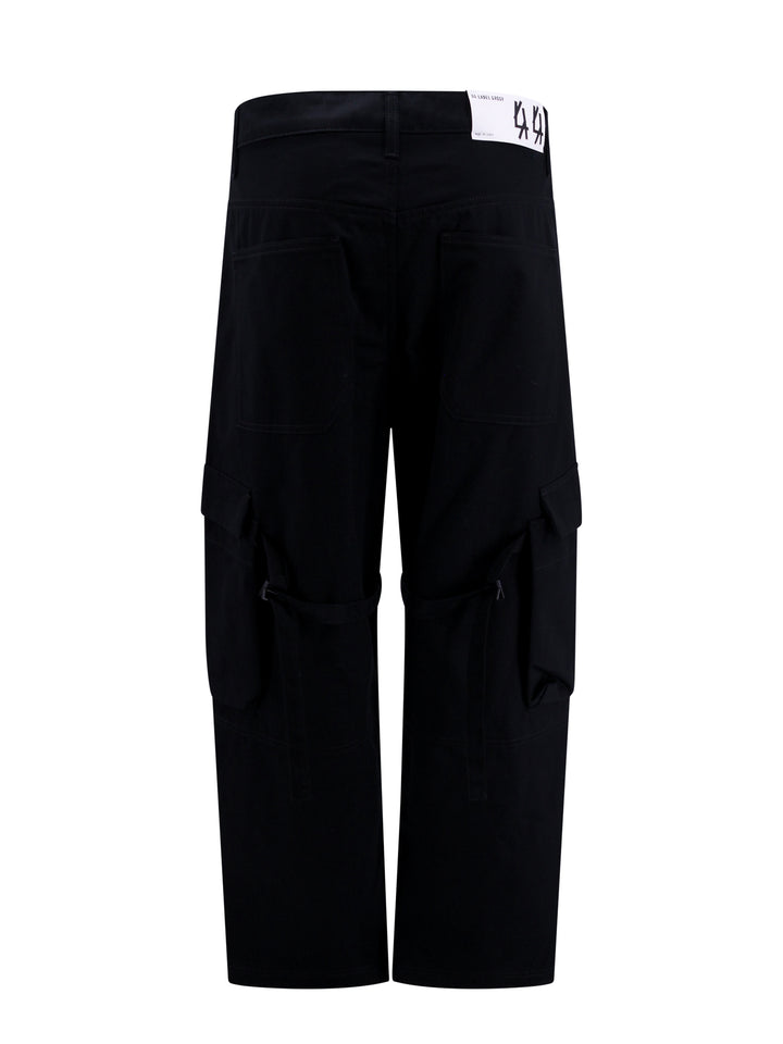 Cotton cargo trouser with logo patch