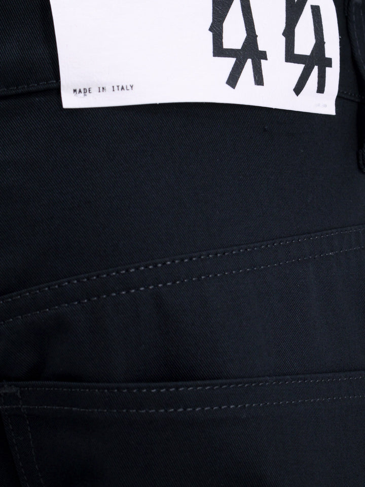 Cotton cargo trouser with logo patch